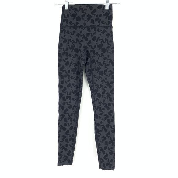 Aerie Women's Small Leggings High Rise Stretch Built In Sculpt Star Print - Picture 1 of 7